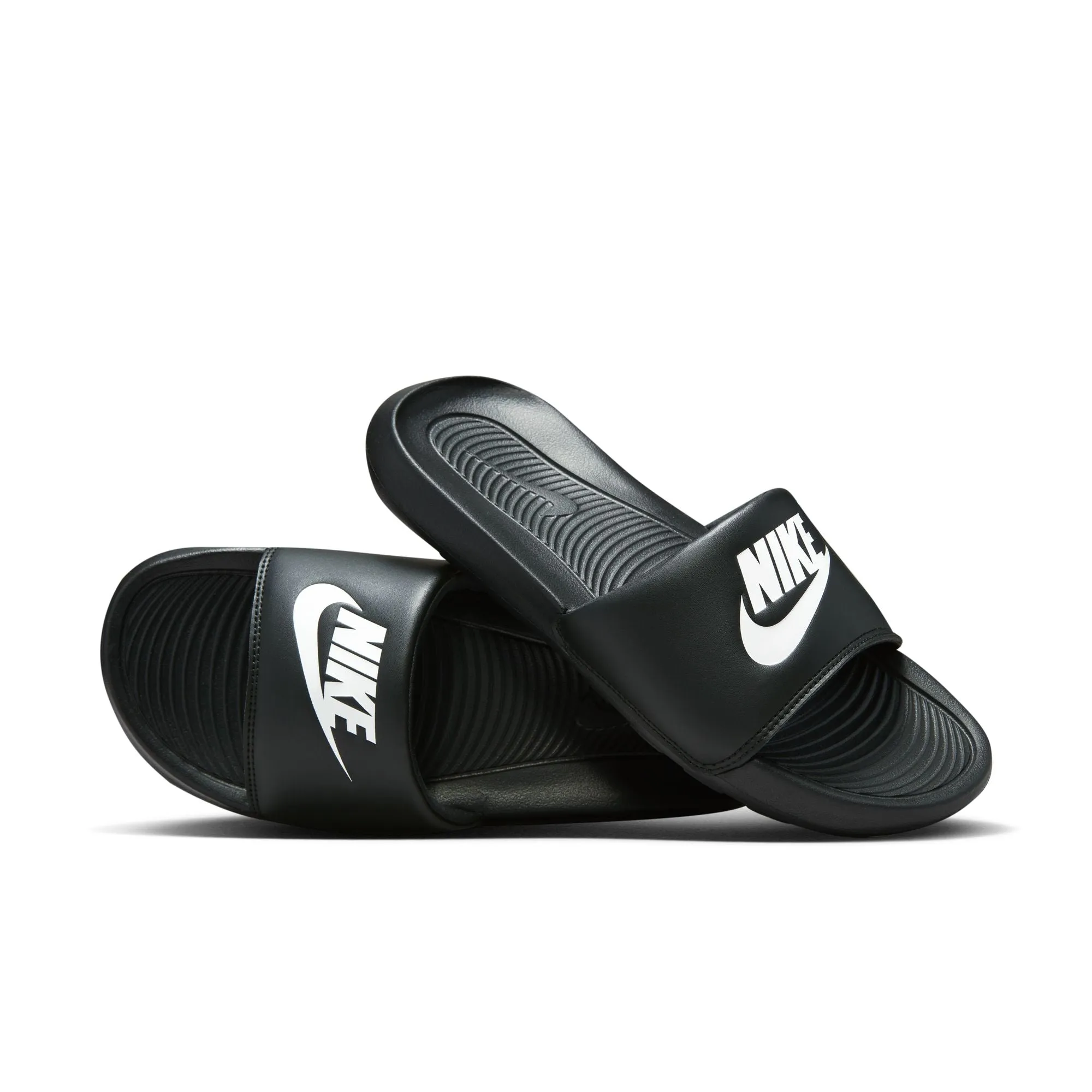 - Nike Womens Victori One Slides Black/White - (CN9677 005) - VTS - R2L15
