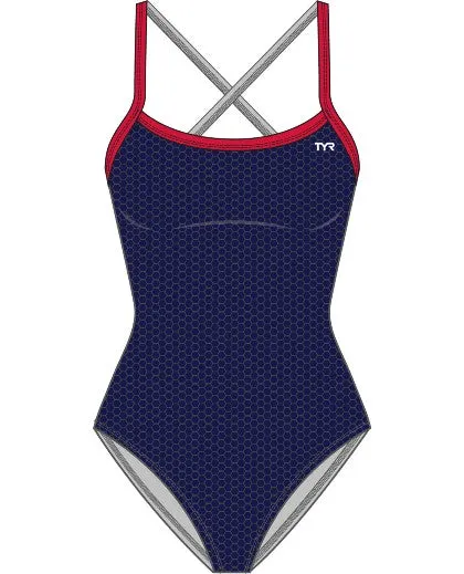 Andover_TYR Girls Hexa Trinityfit Swimsuit