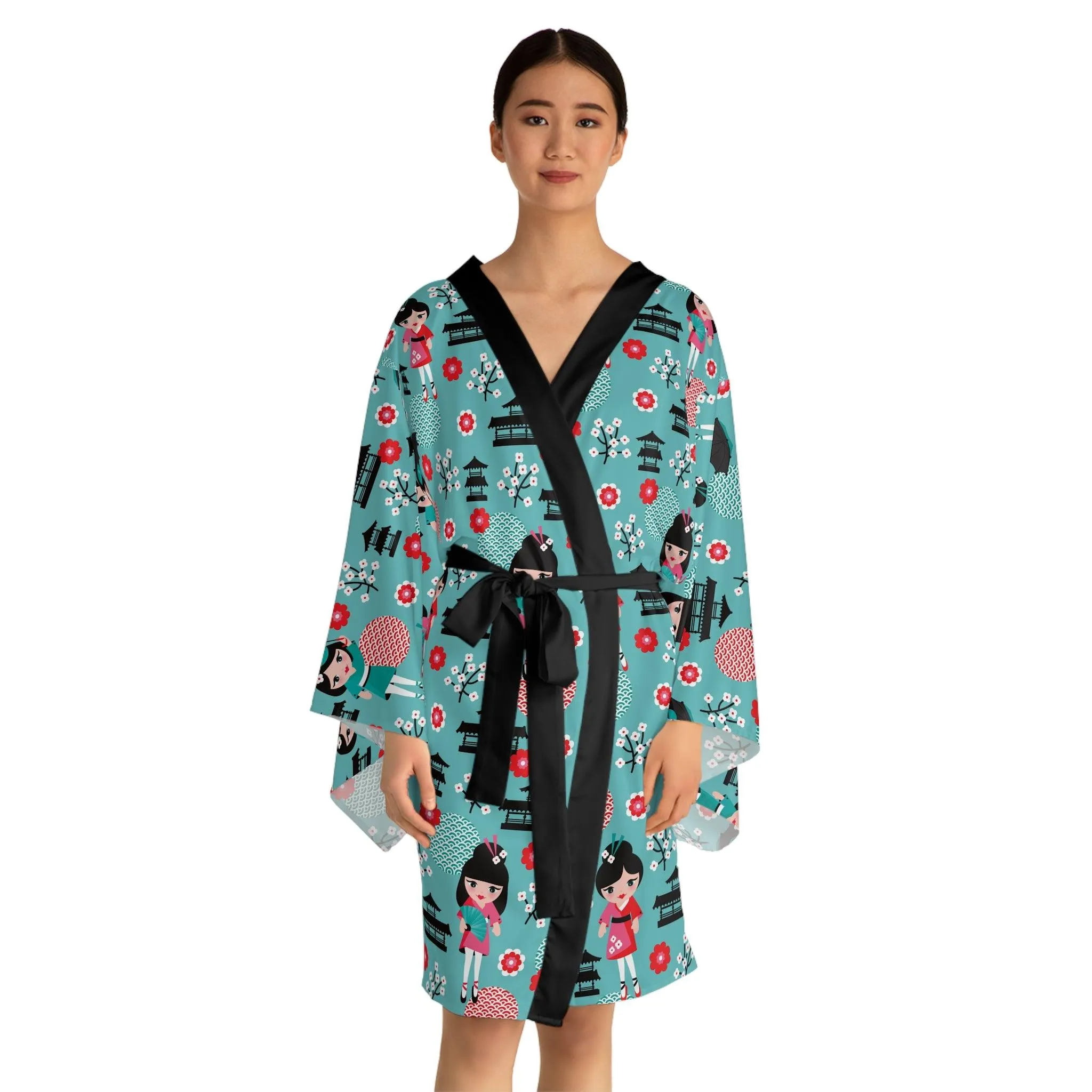 Artisan Crafted Customizable Kimono Robe: A Touch of Japanese Elegance