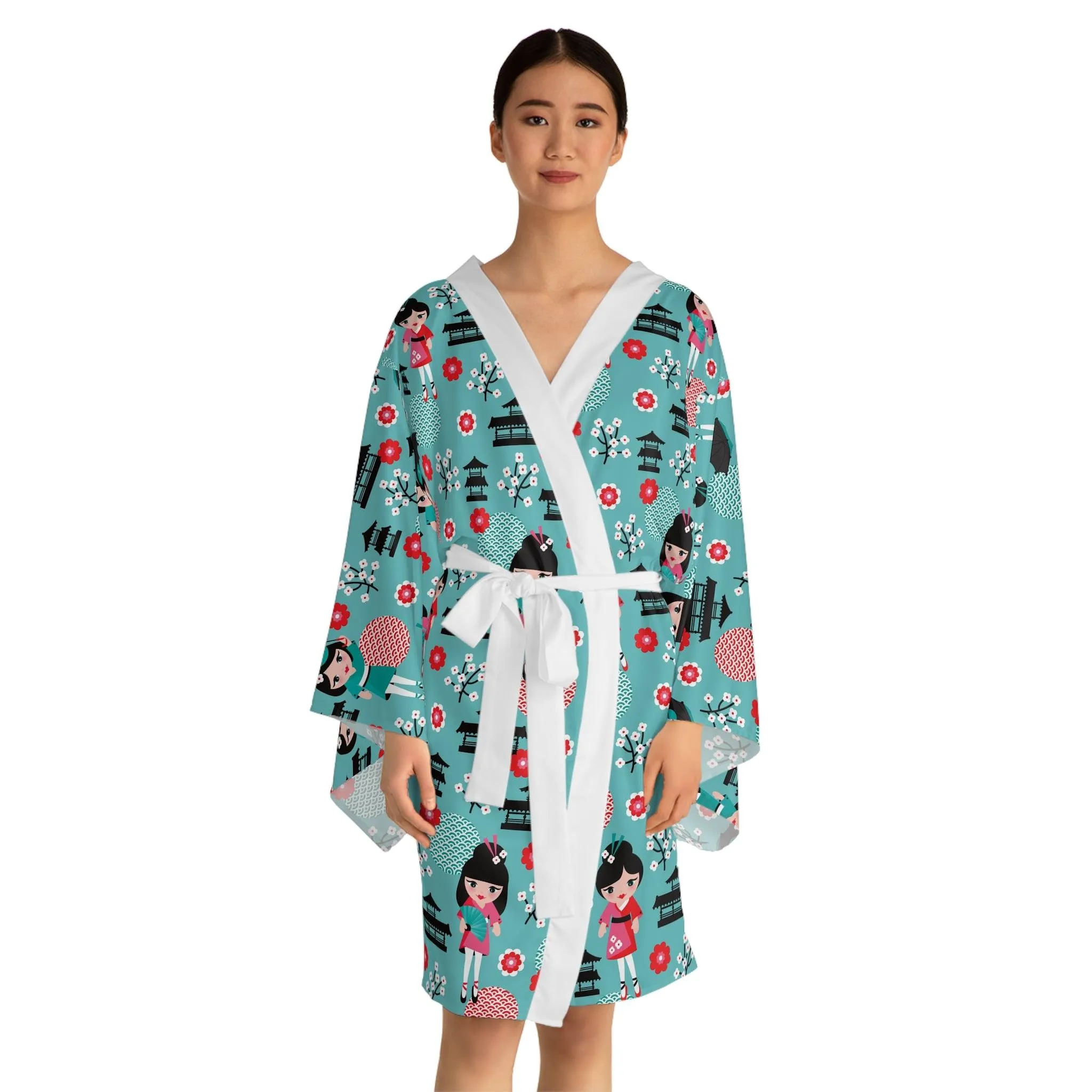 Artisan Crafted Customizable Kimono Robe: A Touch of Japanese Elegance