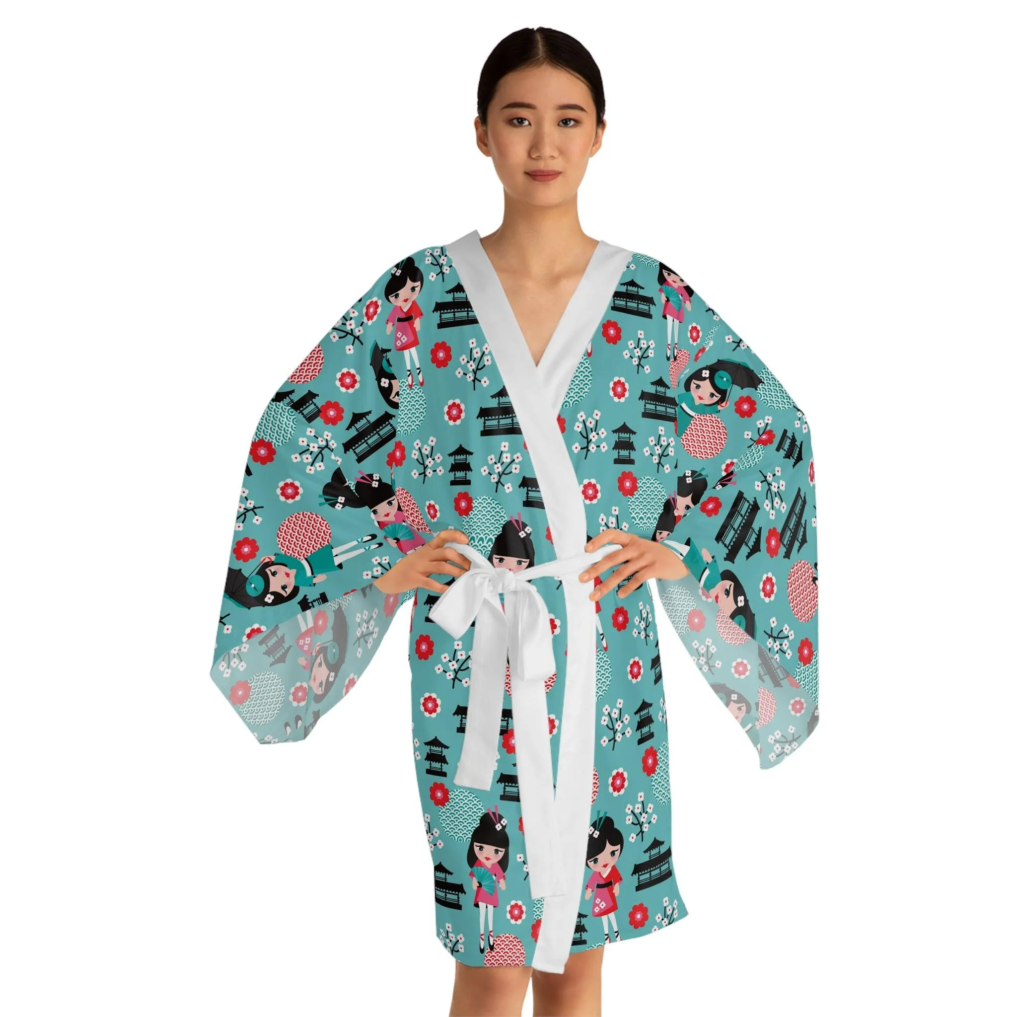 Artisan Crafted Customizable Kimono Robe: A Touch of Japanese Elegance