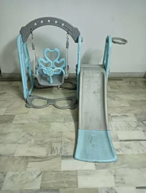 Baby Slide with Swing- Blue
