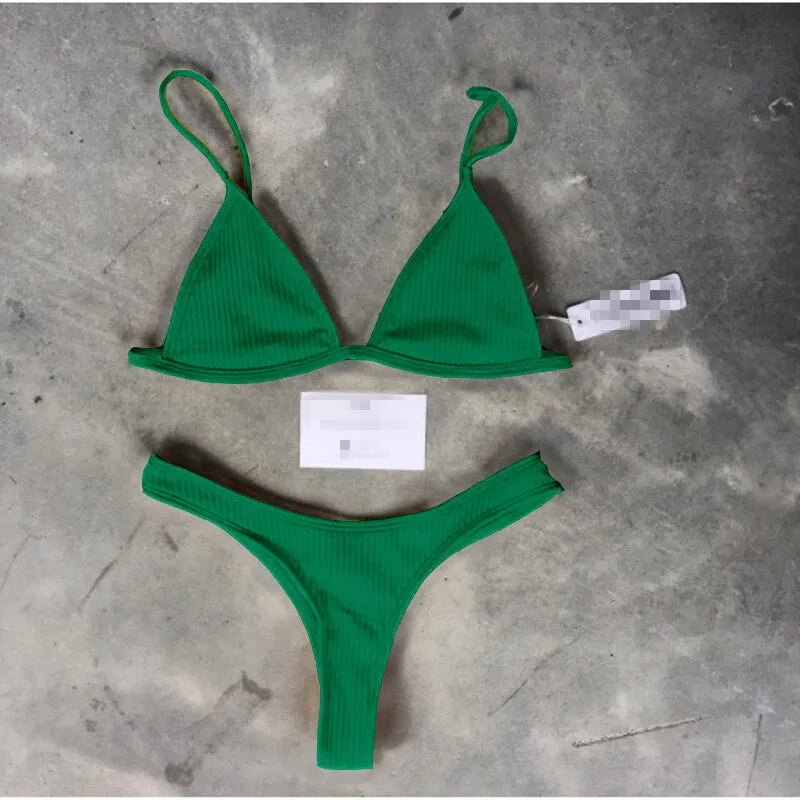Bandeau Ribbed bikinis