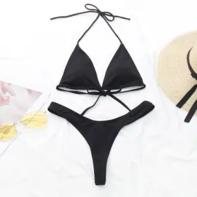 Bandeau Ribbed bikinis