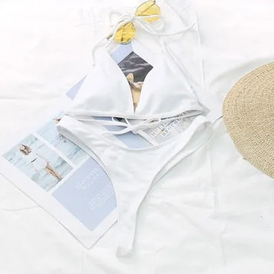 Bandeau Ribbed bikinis