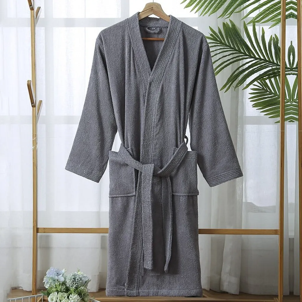 Bathrobe Men Winter Thick Warm Long Men's Robe Soft Towel Fleece Kimono Bath Robe Femme Dressing Gown Bridesmaid Robes Bride