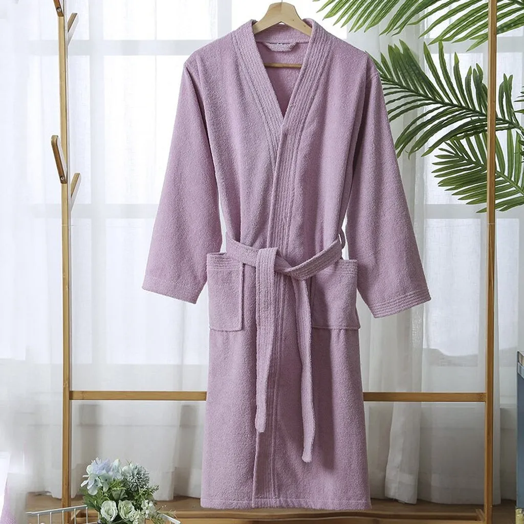 Bathrobe Men Winter Thick Warm Long Men's Robe Soft Towel Fleece Kimono Bath Robe Femme Dressing Gown Bridesmaid Robes Bride