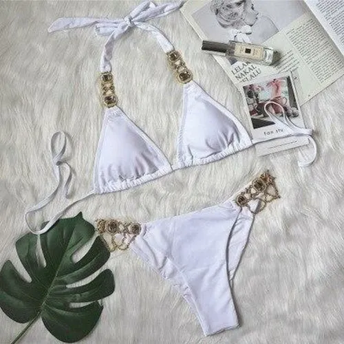 Bikini Jewelled Rhinestones Luxury Diamond Bikini Women Swimwear