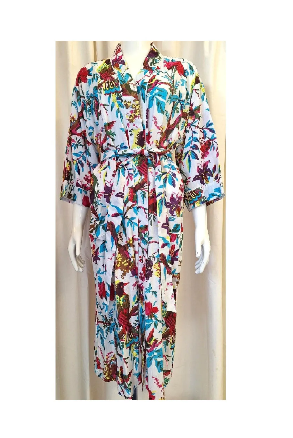 Bird of Paradise Robe White
