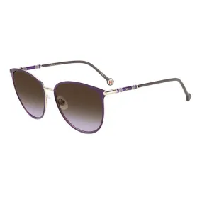 Carolina Herrera Women's Sunglasses - Violet Metal Butterfly Frame | CH 0029/S 0S9E QR