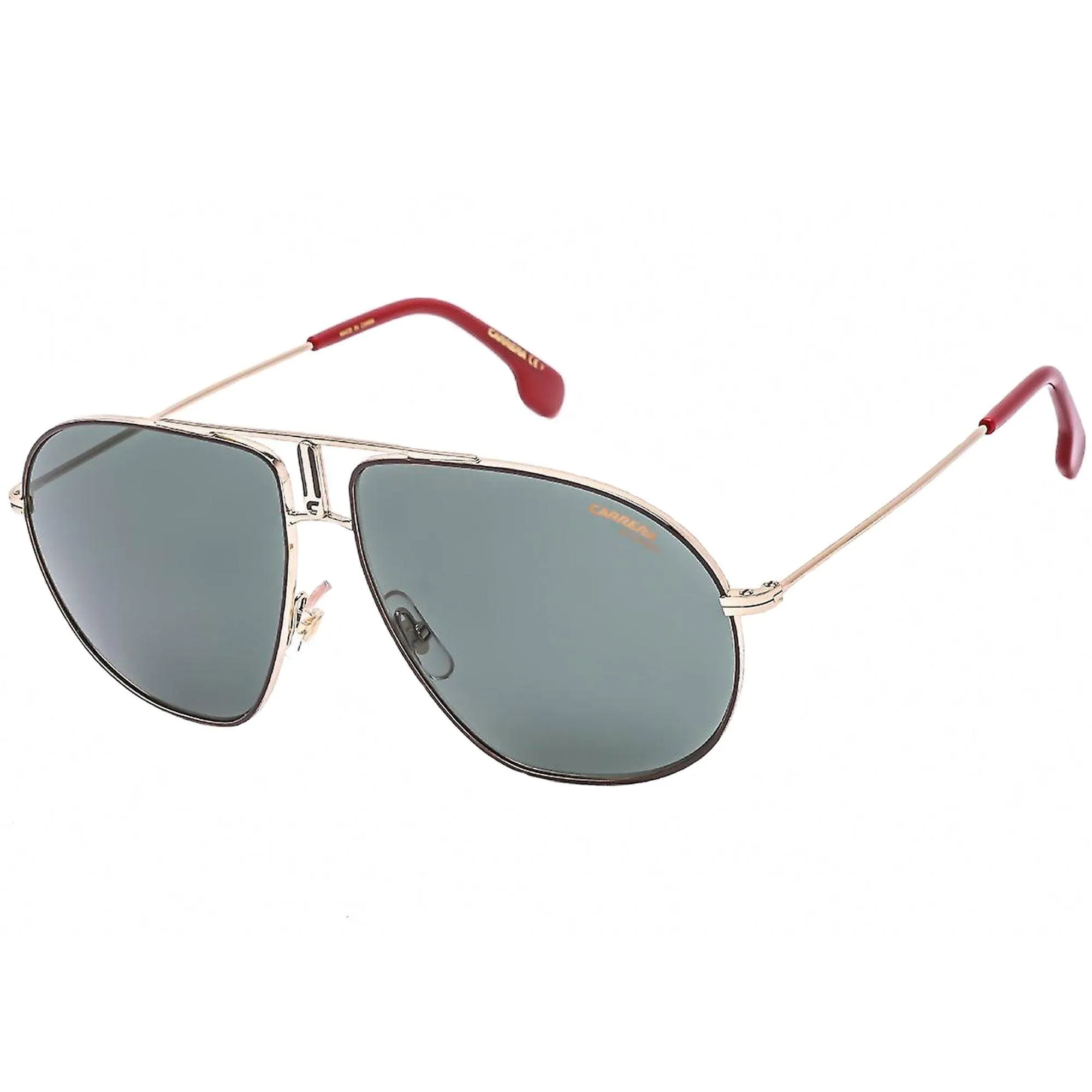 Carrera Unisex Sunglasses - Gold and Brown Metal Frame Green Lens | Bound 001Q QT