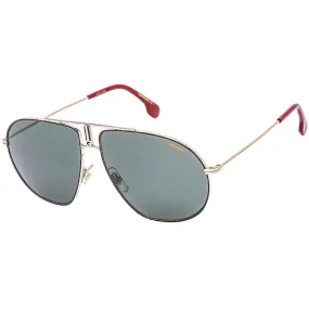 Carrera Unisex Sunglasses - Gold and Brown Metal Frame Green Lens | Bound 001Q QT