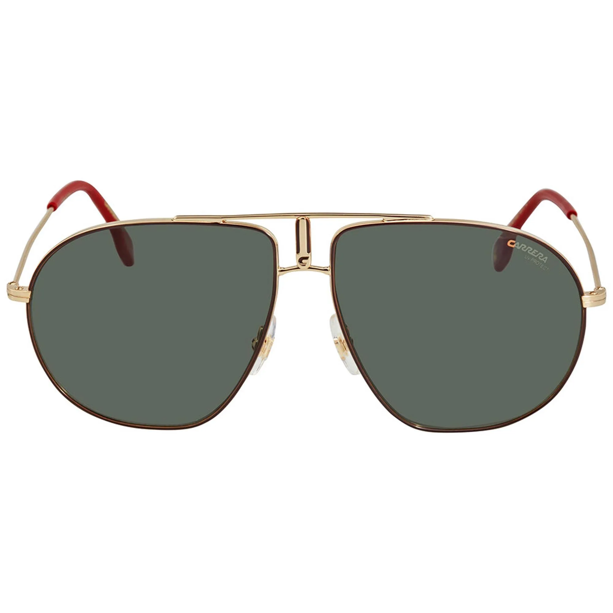 Carrera Unisex Sunglasses - Gold and Brown Metal Frame Green Lens | Bound 001Q QT