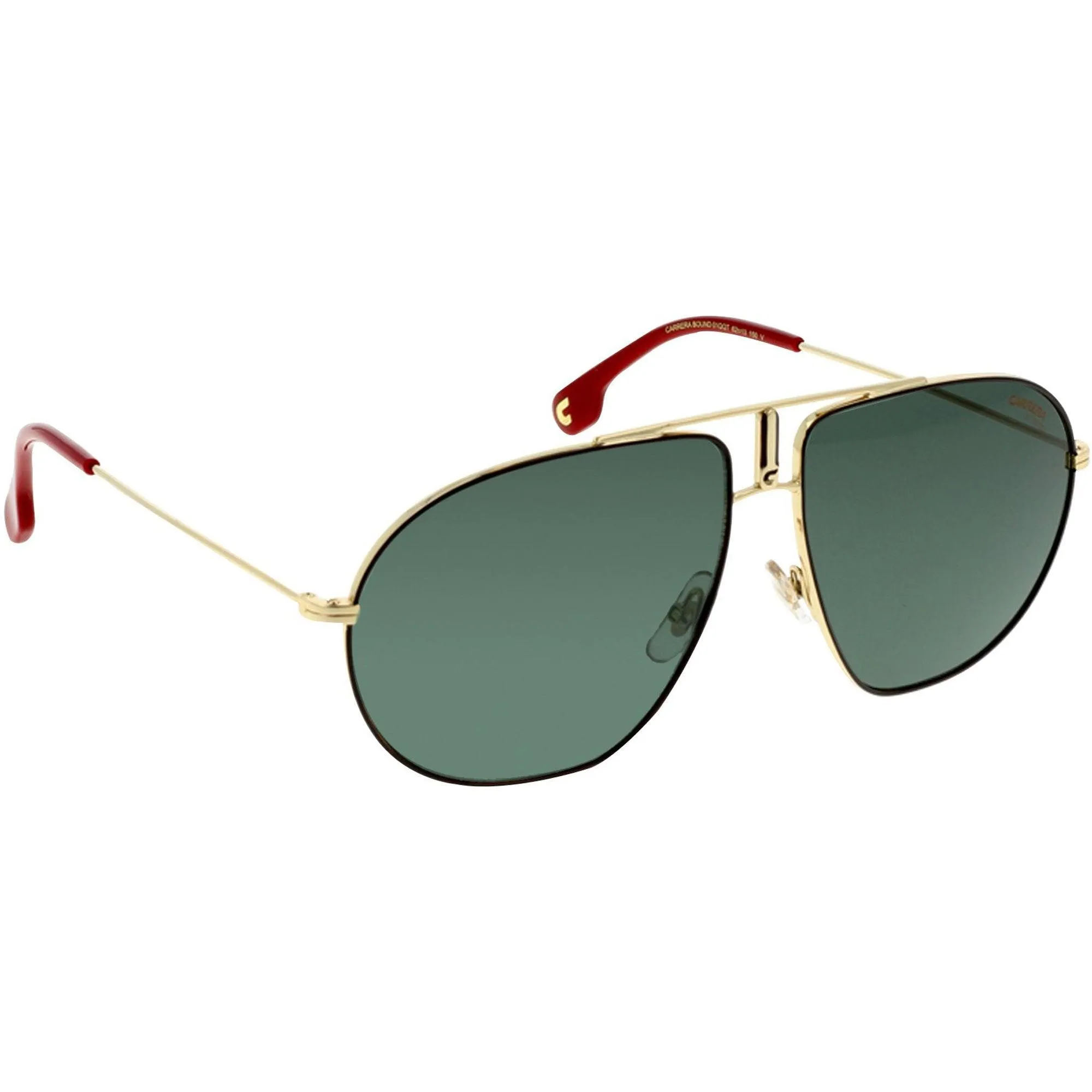 Carrera Unisex Sunglasses - Gold and Brown Metal Frame Green Lens | Bound 001Q QT