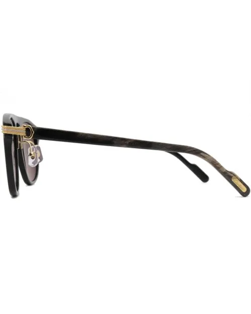 CARTIER | Gordon Man Sunglasses | Black Buffalo Horn