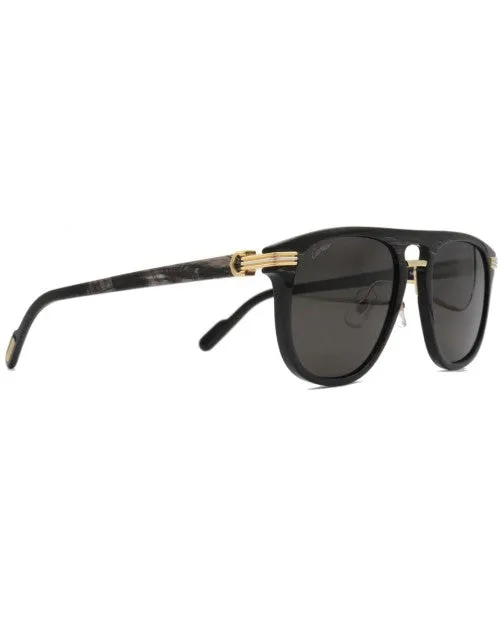 CARTIER | Gordon Man Sunglasses | Black Buffalo Horn