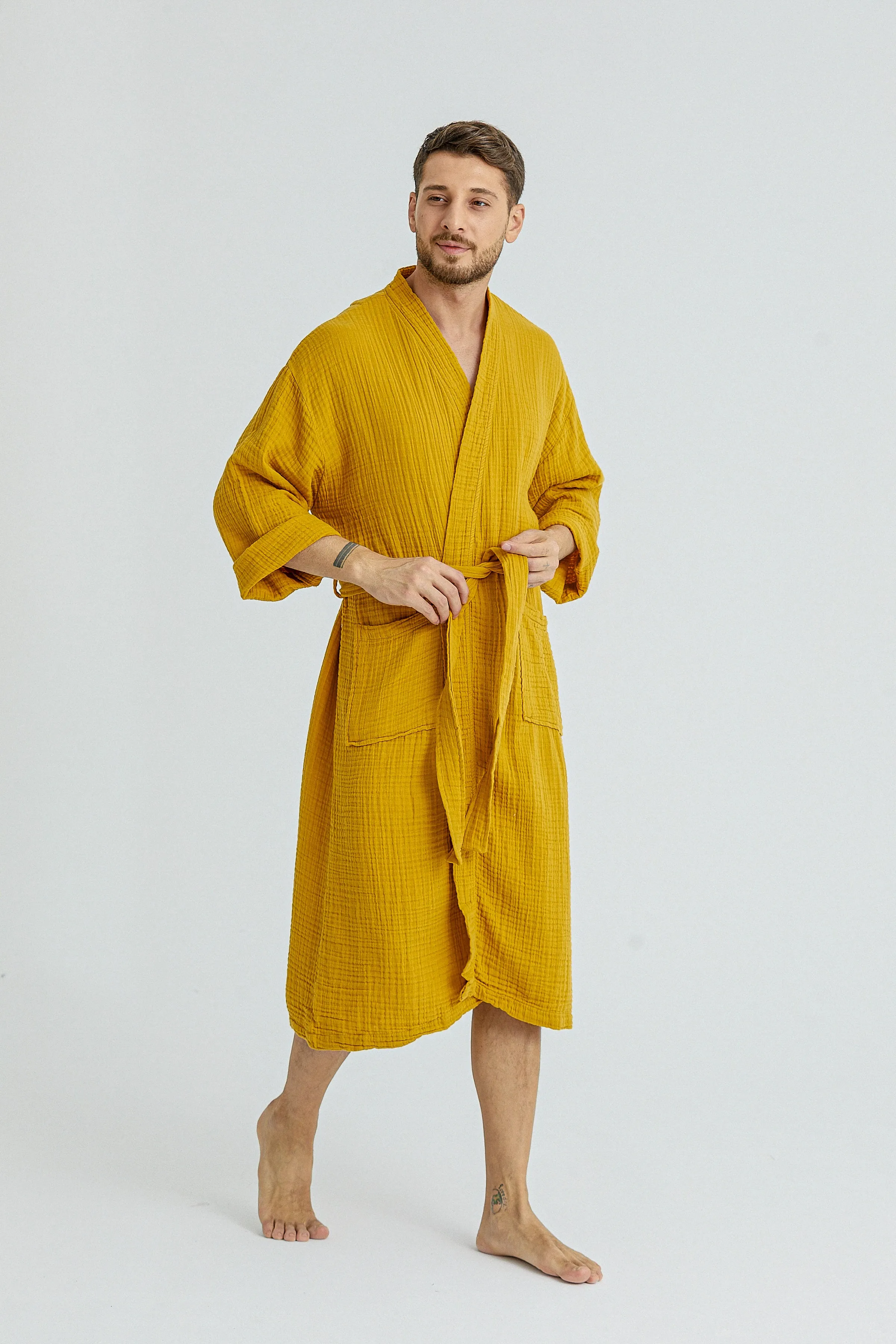 Cassia Men's Robes - Amber