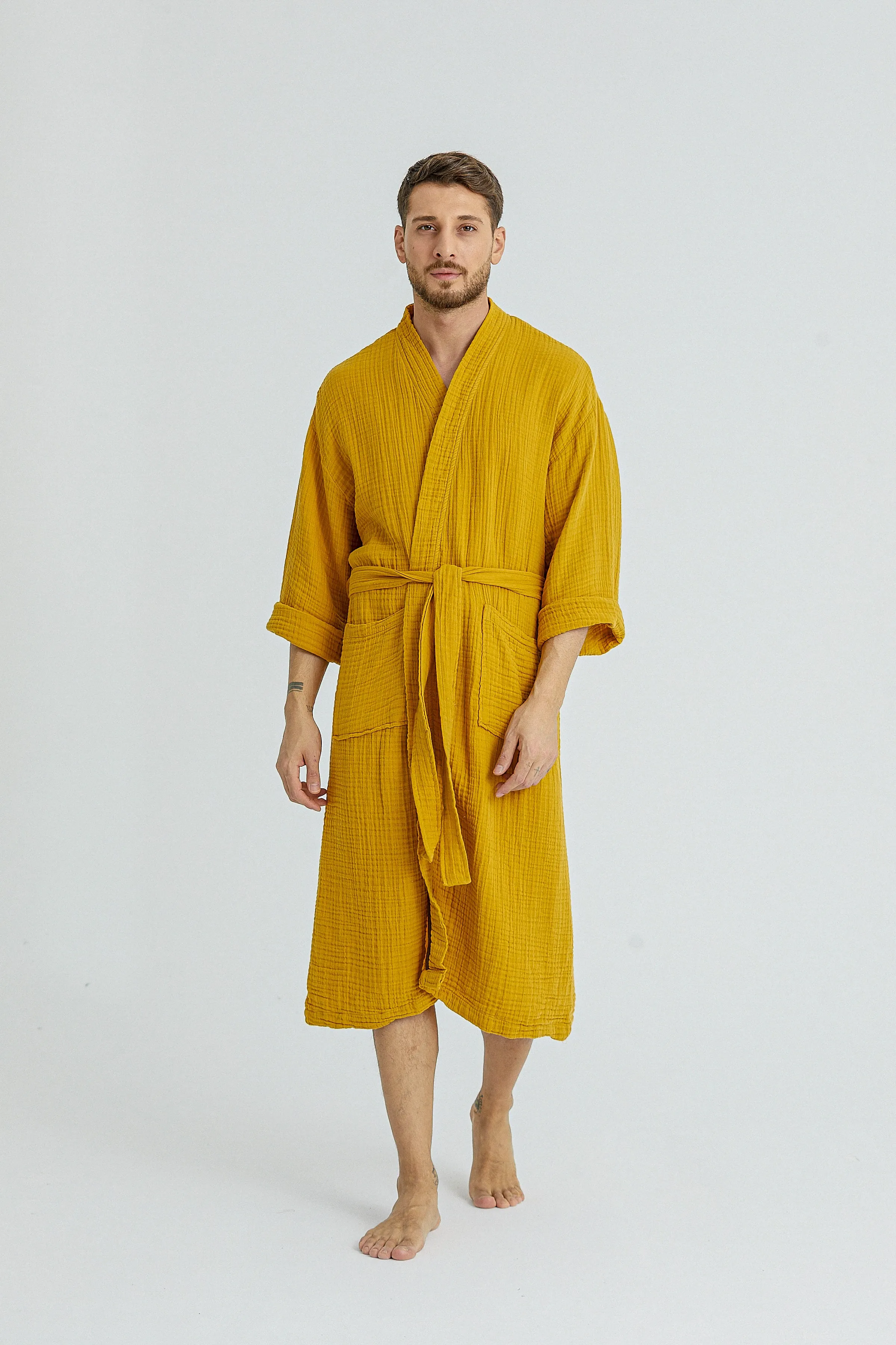 Cassia Men's Robes - Amber