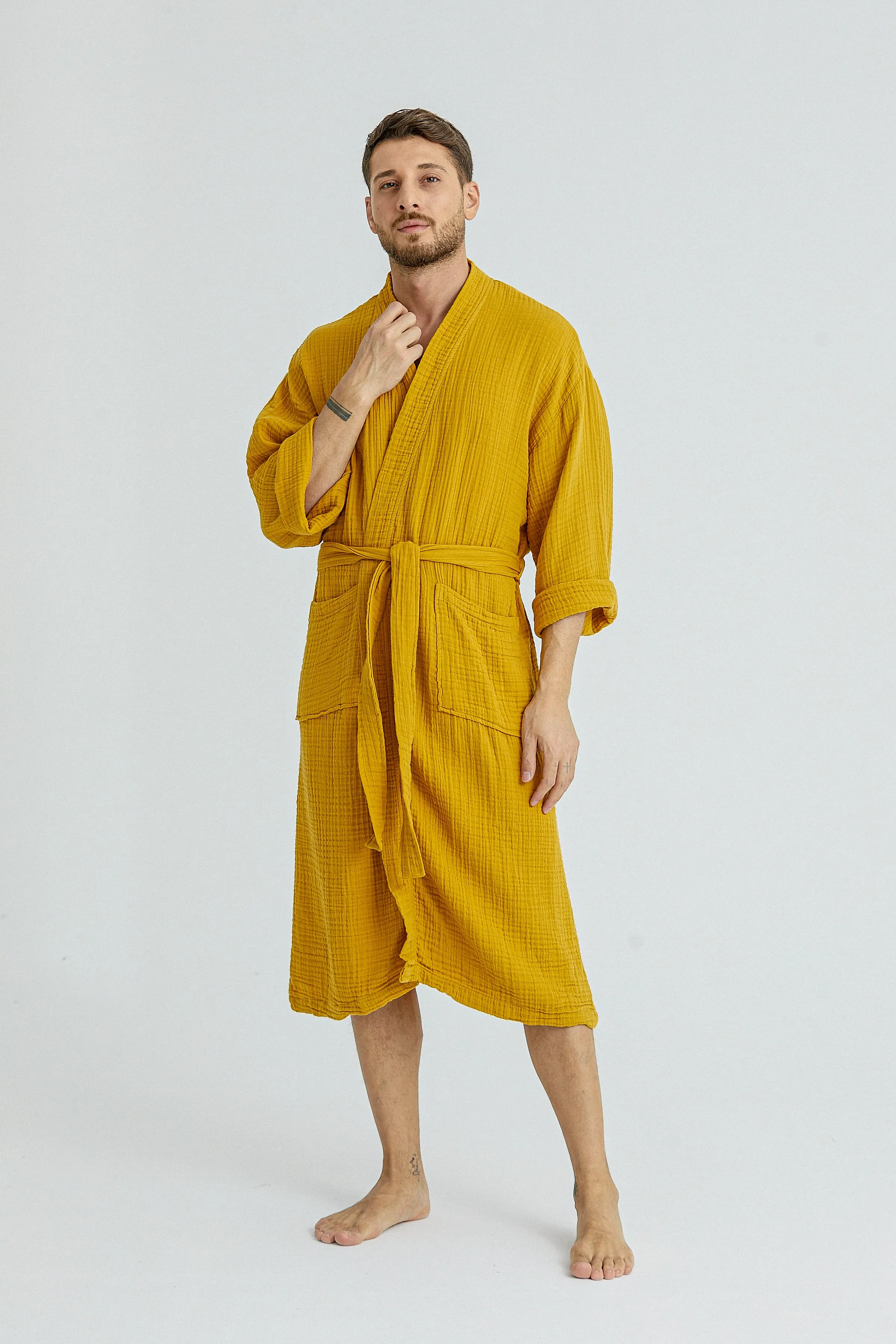 Cassia Men's Robes - Amber