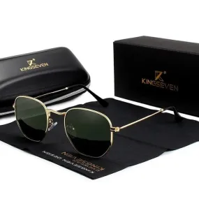 Classic Reflective Sunglasses - Hexagon Retro Sunglasses