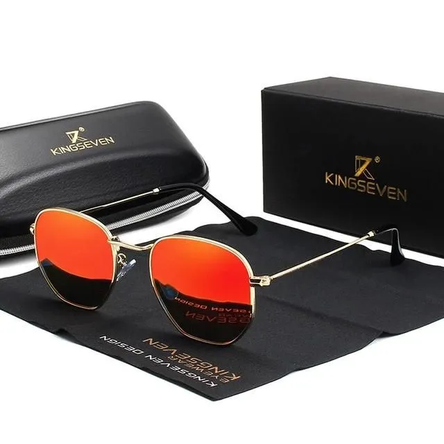 Classic Reflective Sunglasses - Hexagon Retro Sunglasses