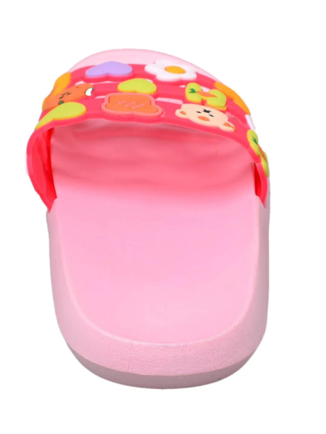 Cute Critter Applique Slides in Pink – Comfort Meets Playful Style