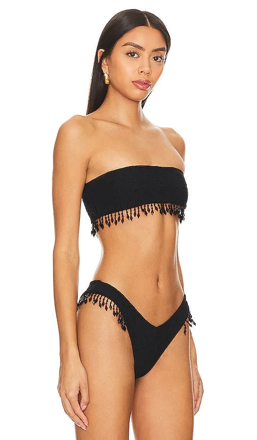 DEVON WINDSOR Ryder Bikini Top in Black