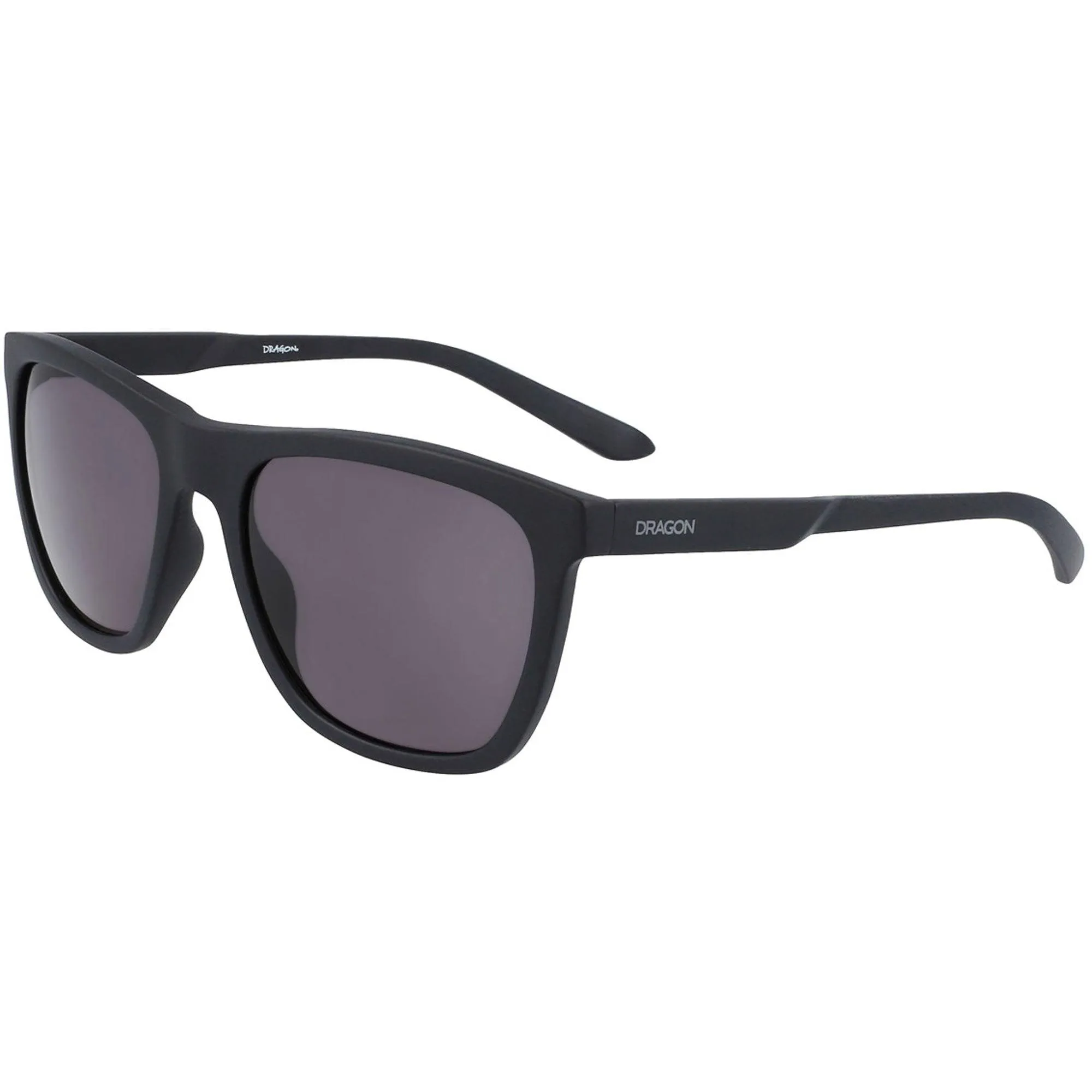 Dragon Men's Sunglasses - LL Smoke Lens Matte Black Plastic Frame | DR WILDER LL 002