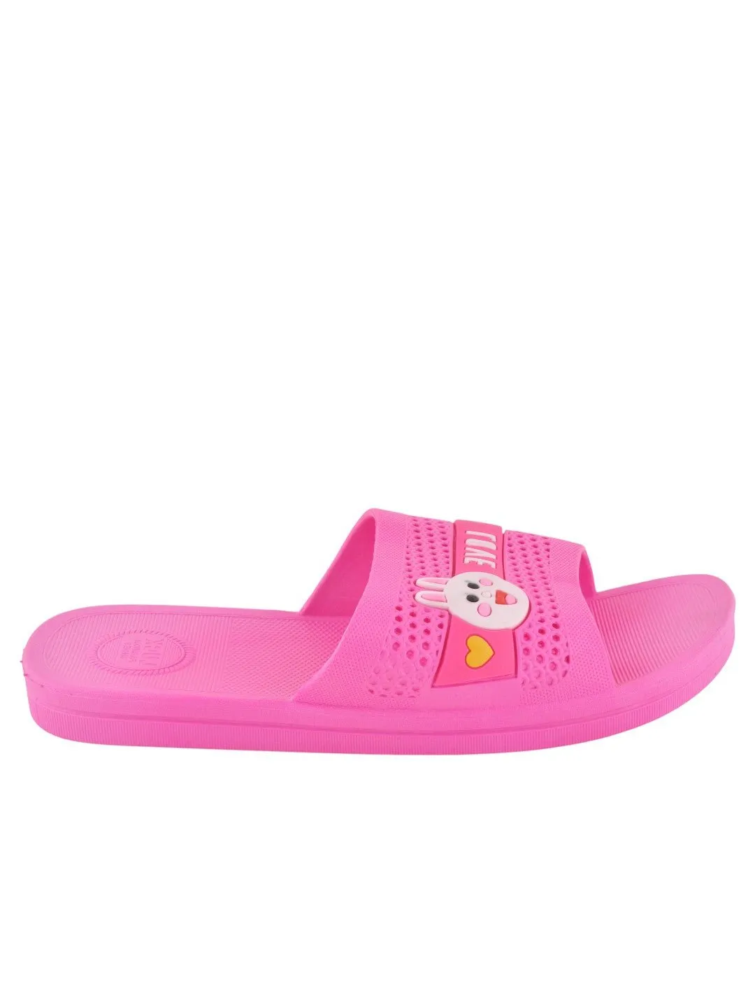 Elegant Pink Slide with Adorable Bunny Design for Girl's