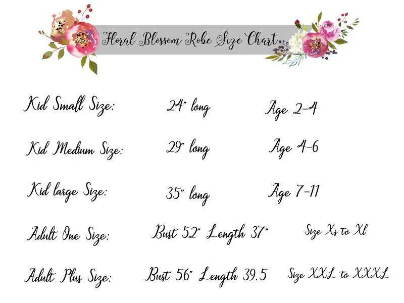 Floral Bridesmaid Robe, Bridesmaid Gift, Personalized Robe, Flower Girl Robe, Bridal Robe, Cotton Floral Robe