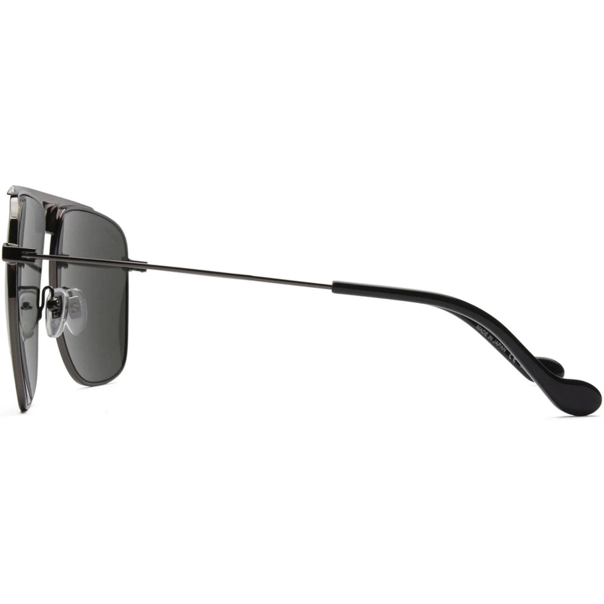 Gucci Men's Sunglasses - Grey and Black Metal Navigator Shaped Frame | GG0909S 001