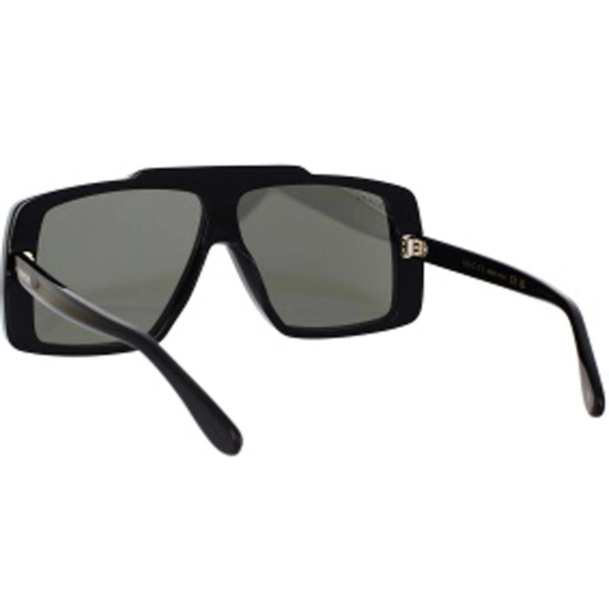 Gucci Unisex Sunglasses - Nylon Lens Black Acetate Wrap Shaped Frame | GG1369S 001