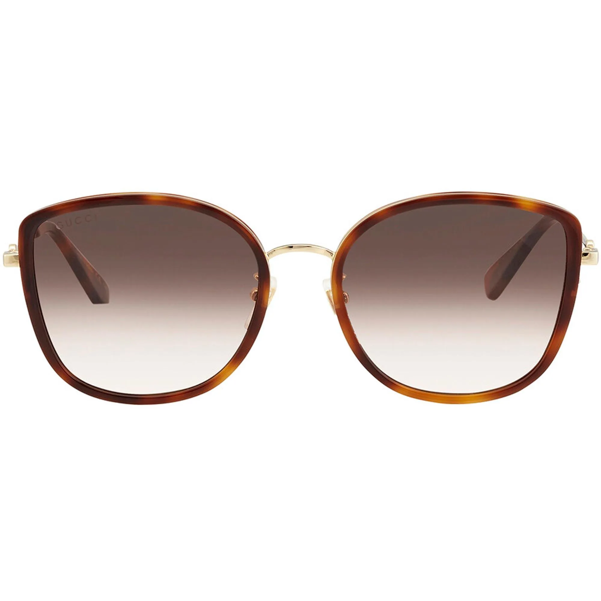 Gucci Women's Sunglasses - Brown Nylon Lens Plastic and Metal Frame | GG0606SK 003