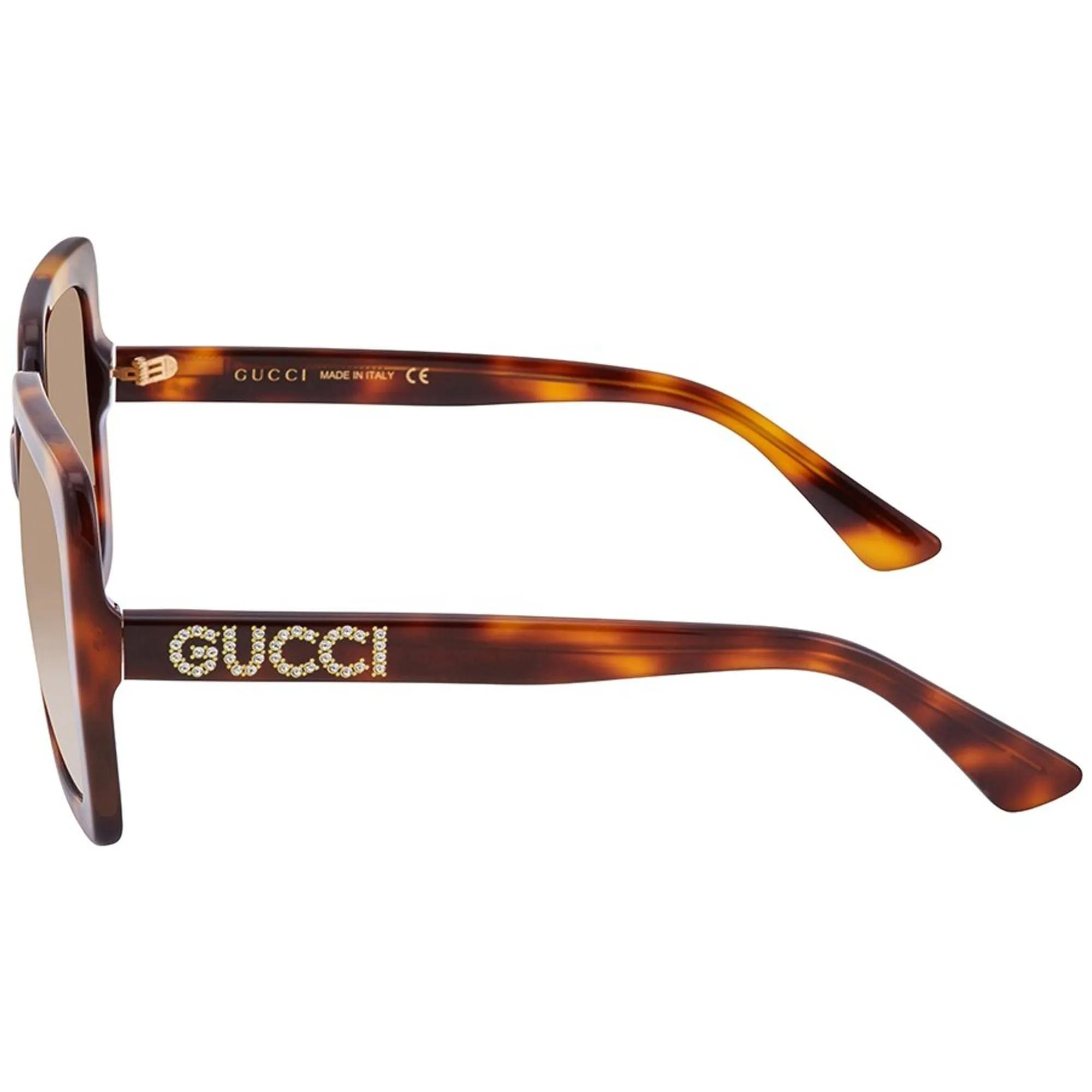 Gucci Women's Sunglasses - Gradient Lens Tortoiseshell Acetate Frame | GG0418S 003