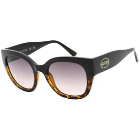 Guess Factory Women's Sunglasses - Shiny Black and Havana Plastic Frame | GF6154 01B