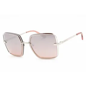 Guess Factory Women's Sunglasses - Shiny Light Nickletin Metal Cat Eye | GF6130 10U
