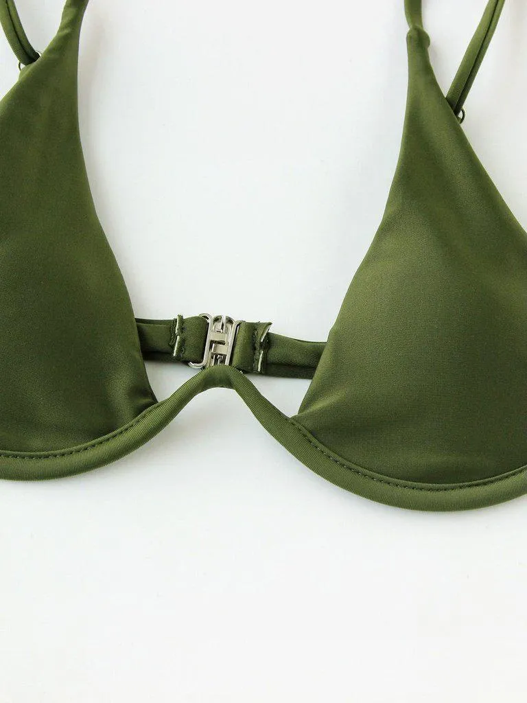 High Leg Underwire Bikini Set
