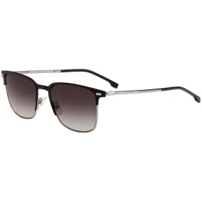 Hugo Boss Men's Sunglasses - Full Rim Silver and Black Metal Frame | 1019/S 04IN 00