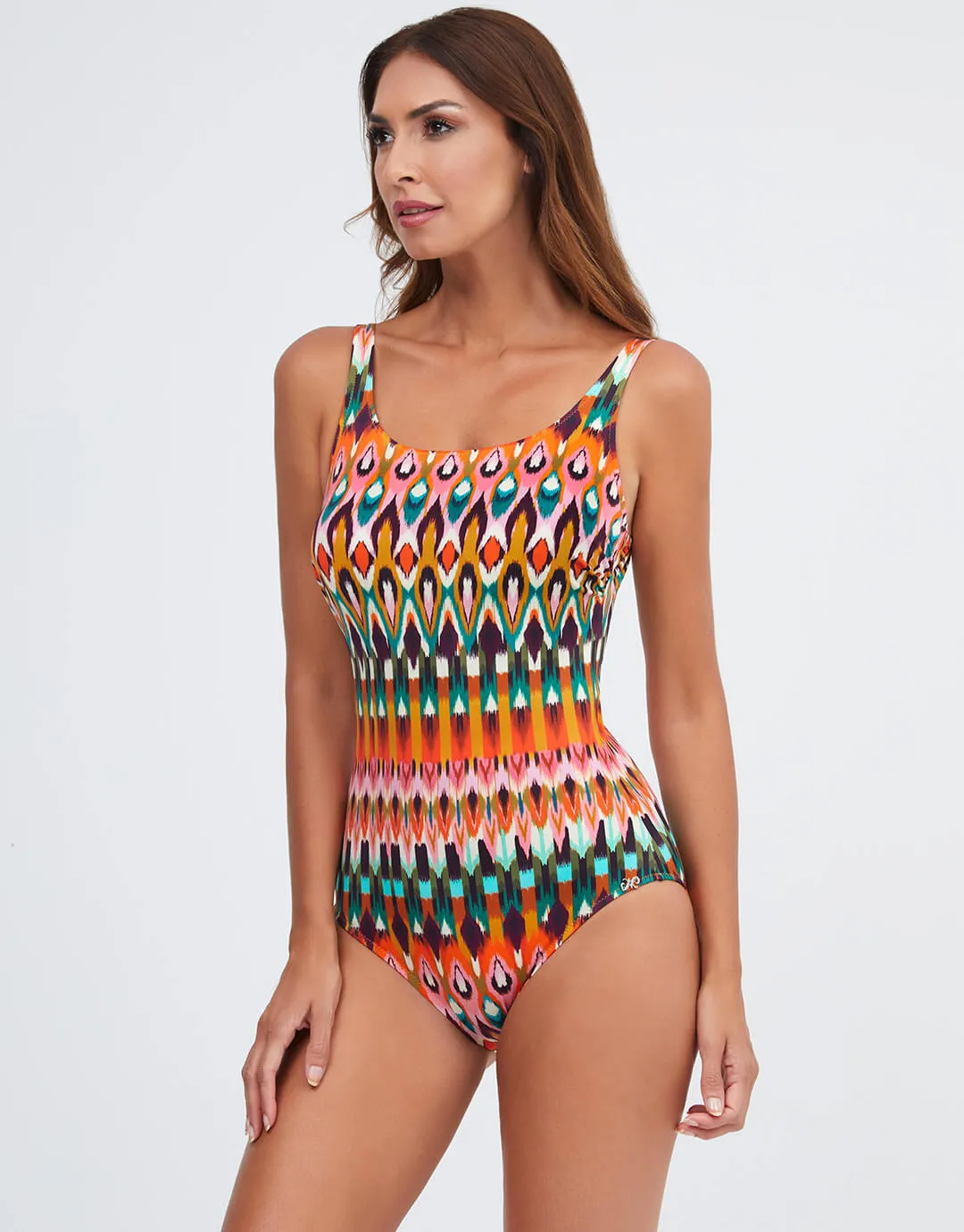 Ipanema High Front Swimsuit - Pink Multi
