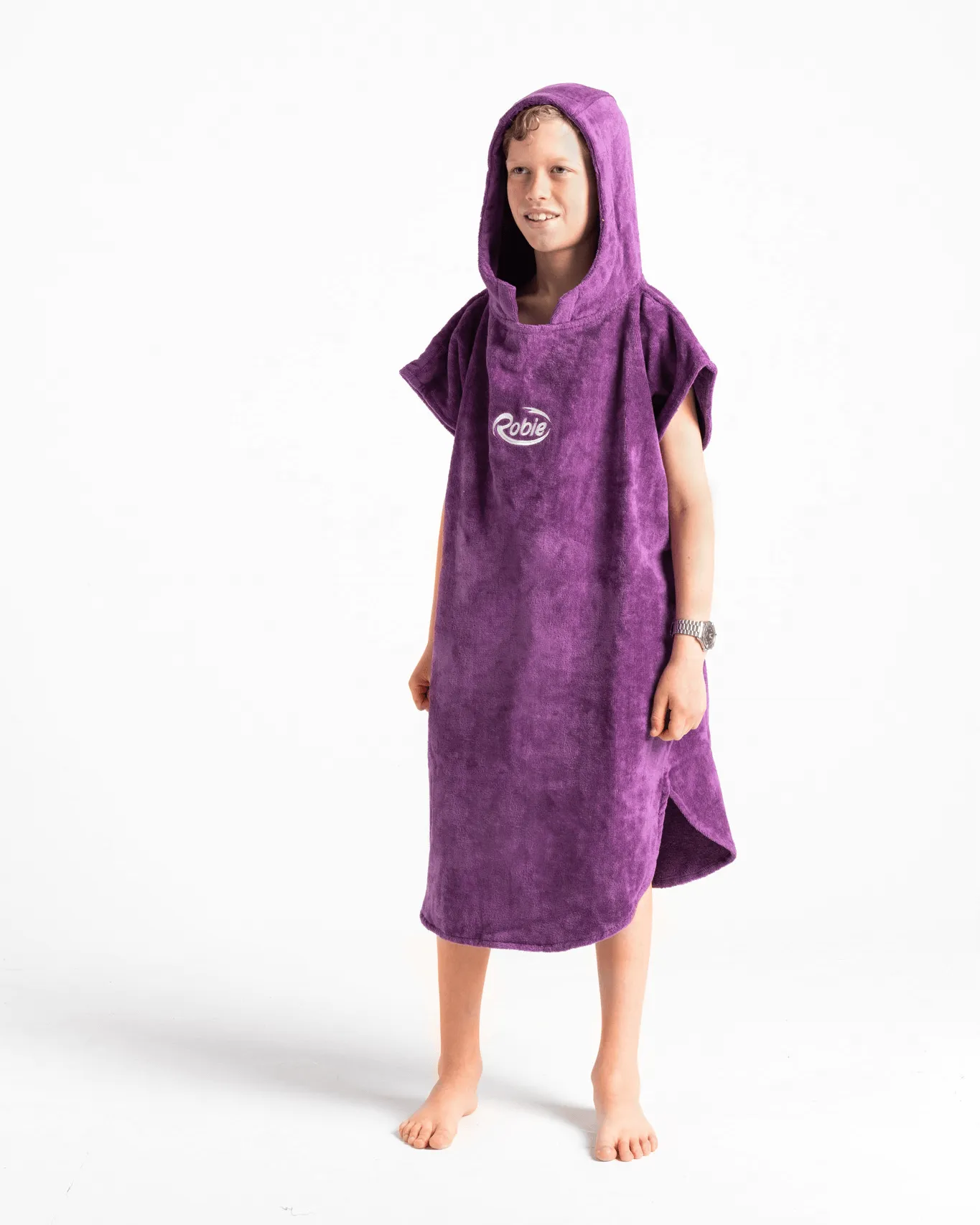 Junior Original-Series Short Sleeve Changing Robe in Ultra Violet
