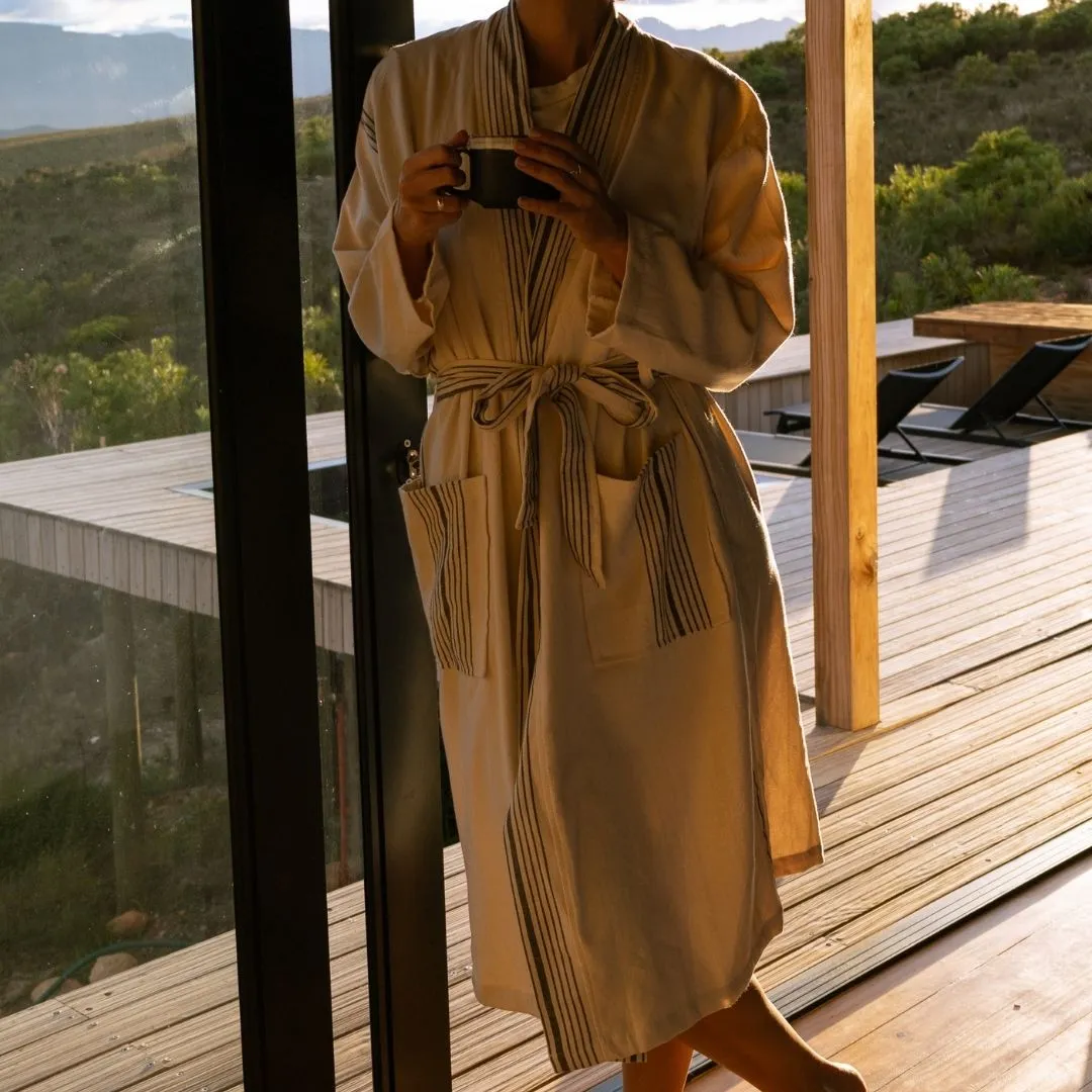 kadınsı Handwoven Robe