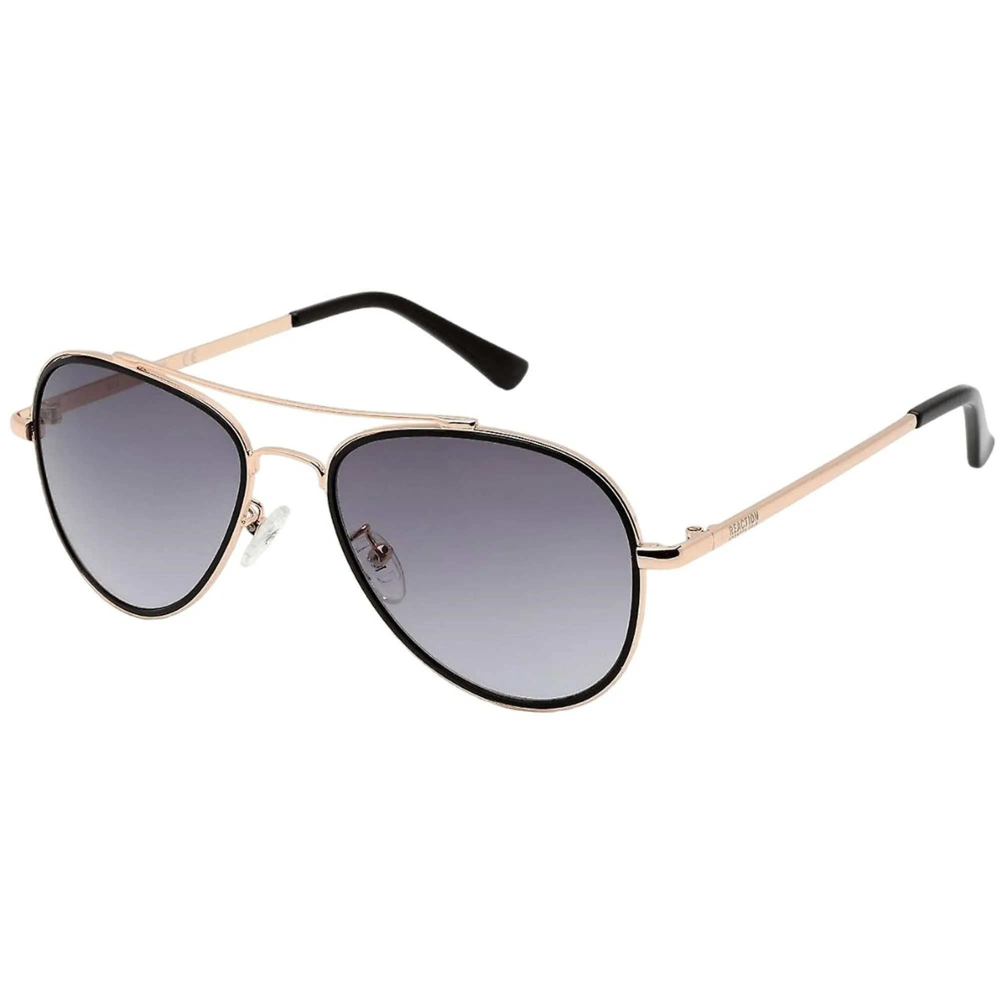 Kenneth Cole Reaction Men's Sunglasses - Shiny Rose Gold and Black Frame | KC2837 28B