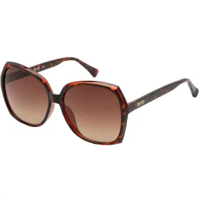 Kenneth Cole Reaction Women's Sunglasses - Havana Butterfly Shape Frame | KC2958 52F