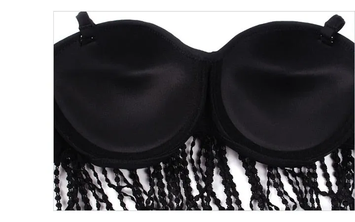 Lace Flower Tassel Bikini