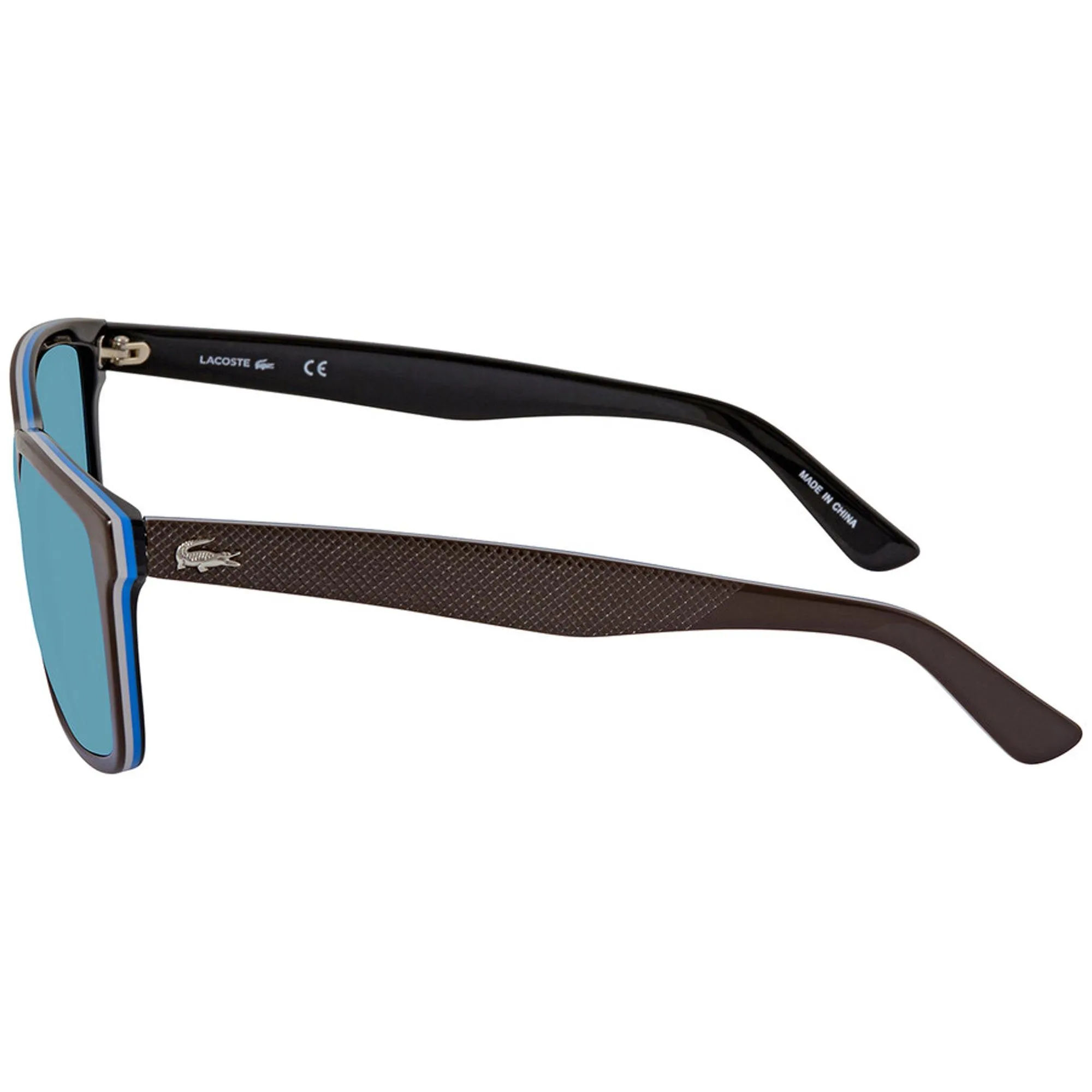 Lacoste Men's Sunglasses - Full Rim Brown and Blue Rectangular Shape Frame | L705S 234