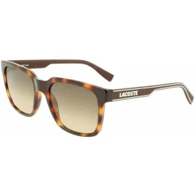 Lacoste Unisex Sunglasses - Gradient Lens Havana Rectangular Shape Frame | L967S 230