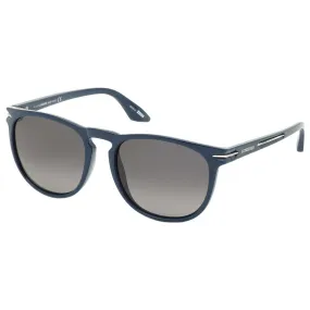 Longines Men's Sunglasses - Shiny Blue Plastic Frame Polarized Lens | LG0006-H 90D
