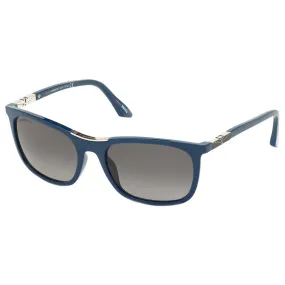 Longines Men's Sunglasses - Smoke Polarized Lens Rectangular Frame | LG0002-H 90D