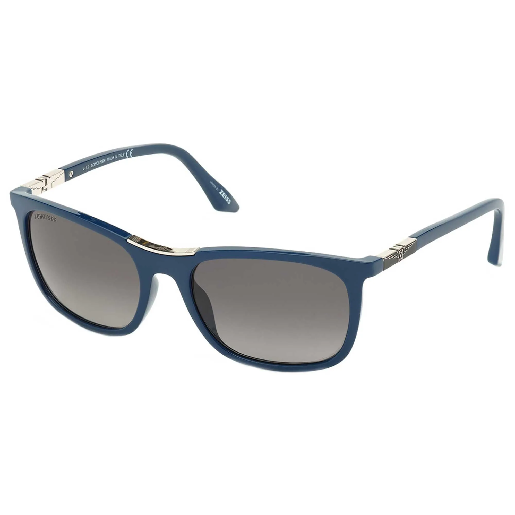 Longines Men's Sunglasses - Smoke Polarized Lens Rectangular Frame | LG0002-H 90D