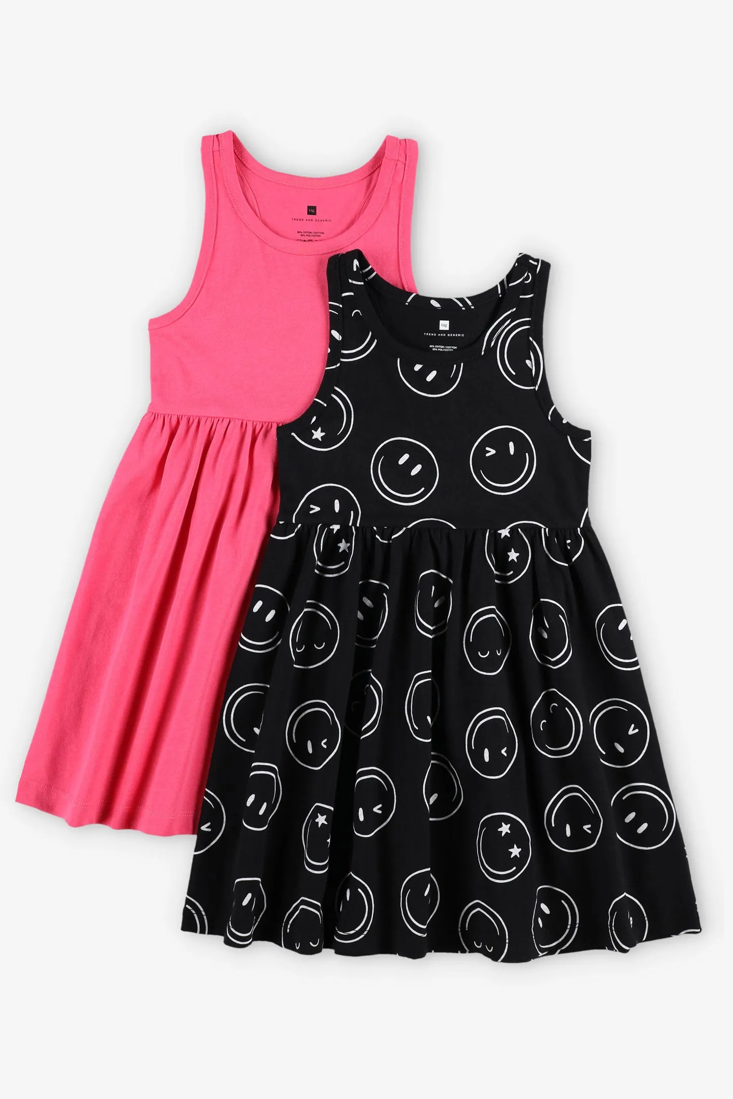 Lot de 2 robes en coton - Enfant fille